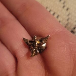 Sterling Silver Angel Lapel Clutch Pin